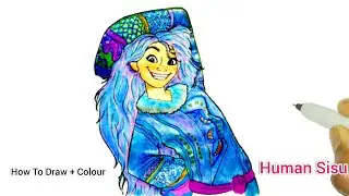 How To Draw Sisu Human Form | Sisu The water Dragon As Human | RAYA & LAST DRAGON  🐉