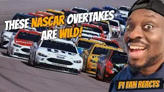F1 Fan Reacts to Incredible NASCAR Overtakes