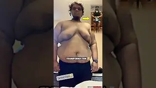 TRANSFORMA&Ccedil;&Atilde;O EMAGRECEU 90 KGS 🤯 EX OBESO Ashen Katagoda #viral #shorts