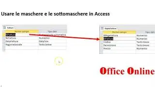 Usare le maschere e le sottomaschere in Access