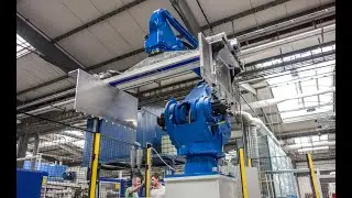 Kraftstrom - Robotic workplace (YASKAWA) - Palletization of bundles of corrugated cardboard