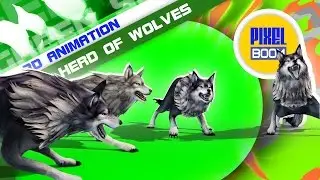 Green Screen Herd of Wolves Attack Run Dead - Footage PixelBoom
