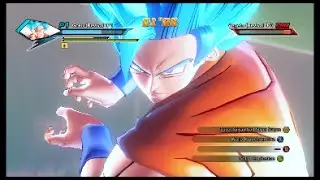 Dragon Ball Xenoverse (PC) Gameplay: Goku SSJB2 Vs. Vegeta SSJB [MOD]
