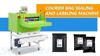 How Does Semi Automatic FanFold Type Sticker Courier Bag Sealing And Labeling Machine Work?