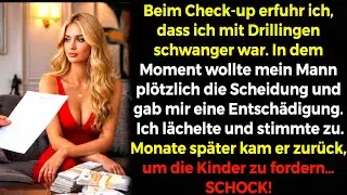 Mit Drillingen schwanger🤰 Er wollte die Scheidung für Geld⁉️💰 Ich lächelte😏 Monate später…