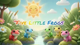 Five Little Frogs 🐸 | Fun Kids Song | Zuzu and Lily