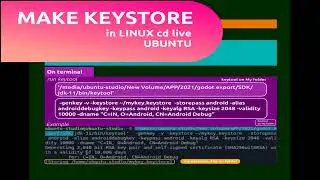 Make keystore with keytool