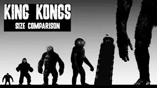 King Kong Evolution Size Comparison | From 1933 to 2025