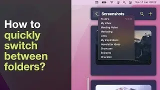 SideNotes: How to quickly switch between folders?