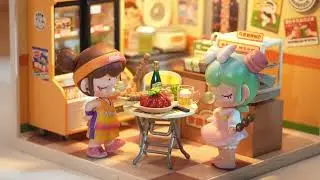 Night Out Food Stall &ndash; Rolife Super Creator DIY Miniature House #rolife