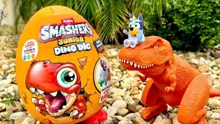 Dino EGG - Bluey pretend play Giant Egg Surprise unboxing