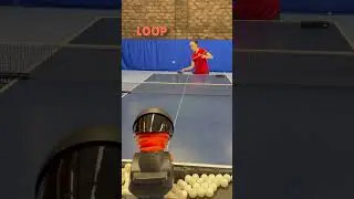 Pongbot omni s push loop drive #tabletennis #pingpong