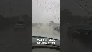 What .05 in of rain looks like driving