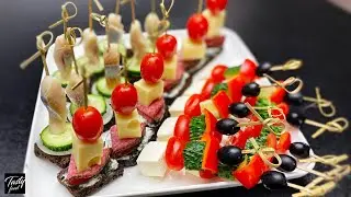 Закуски (Канапе) на Новогодний Стол 🎄