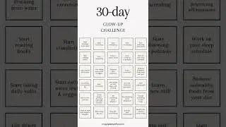 30 Day GLOW-UP Challenge❤️🌟🦋💌 #motivation#consistent#quotes#hardwork#mindset#discipline#goals#shorts