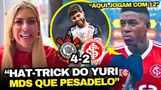 RENATA FAN PIROU COM HAT-TRICK DO YURI ALBERTO NO CORINTHIANS 4x2 INTER