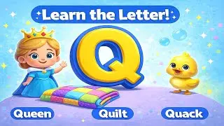 &ldquo;Learn the Letter Q! | Q is for Queen, Quilt & Quack | Fun ABC Lesson for Kids&rdquo;