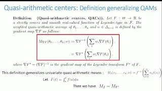 Quasi-arithmetic centers, quasi-arithmetic mixtures, and the Jensen-Shannon ∇-divergences