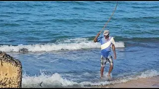 Fisherman catching lots of Fish