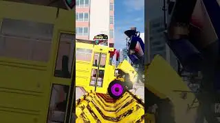BeamNG.drive Truck and Bus Vs Reverse Speed Bump Spintires Mudrunner Eps 140