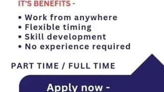 Part Time / Fulltime No experience required Work from Anywhere Without Investment Skill development