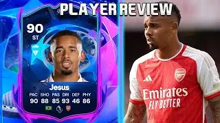 🔥 90 ROAD TO THE FINAL GABRIEL JESUS PLAYER REVIEW! EA FC 24 ULTIMATE TEAM