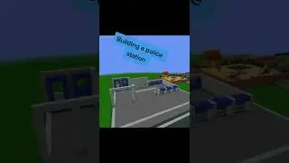 I built a police station in my minecraft city!!!: Day 25 of building a Minecraft city😍🏢👮