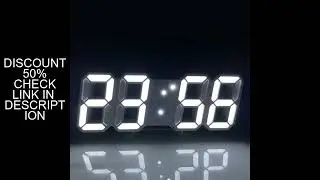 3D LED Digital Clock Luminous Fashion Wall Clock Multifunctional Creative USB Plug in Electronic Clo