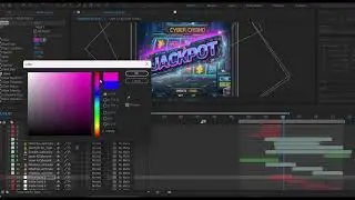Slot Game Sci fi UI Art Making #aftereffects #slotmachine #uidesign #scifi #games #cyberpunk #drone