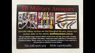 JB Military Antiques 20th November 2022 Auction Preview with Jamey Blewitt