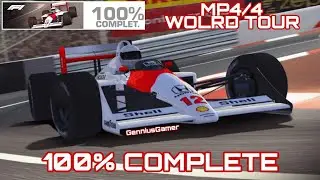 MP4/4 World Tour 100% Complete! | Real Racing 3 Gameplay | McLaren MP4/4 | GenniusGamer