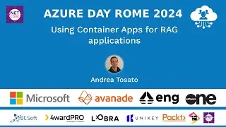 Using Container Apps for RAG applications