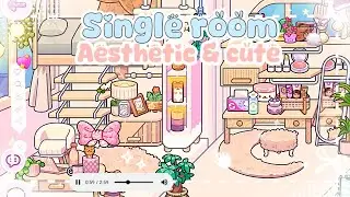 Dekor Single room Aesthetic and cute! 🎀 || avatar world decor || room house design in avatar world