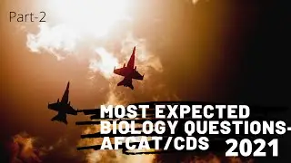 AFCAT/CDS | 2021 | Science questions | most expected biology MCQ | part-2 | Mind maps