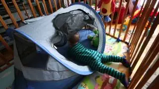 Dean's new toddler tent 2/15/15