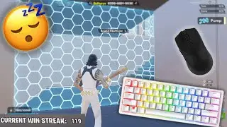 Razer huntsman mini mercury😴 1v1 Piece Control | ASMR  gameplay 😴 (Fortnite KBM ASMR)