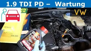 Kleine Wartung am VW Passat 1.9 TDI (Ölwechsel, Innenraumfilter, Luftfilter)