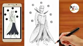 How to Draw Obito Uchiha (Full Body) || Drawing Obito Full Body || Anime Drawing Easy - Naruto