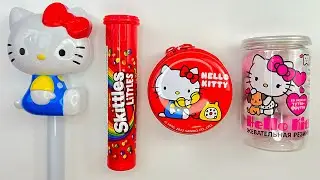 Hallo Kitty sweet candy ASMR | XXL LollipopUnpacking | Cute satisfying video | Candy tapping