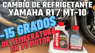 CAMBIO DE REFRIGERANTE | YAMAHA R1 | MOTUL ORGANIC | MOCOOL  RUCOS EN MOTO