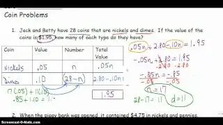 Coin Word Problems