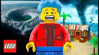 Major Hurricane Milton destroy Lego city - Tornado - Tsunami - Dam Breach causing flood Disaster
