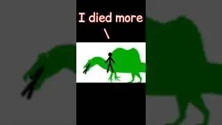 I died more - meme #shorts #dinosaur #stickman #paleo #jurassicpark #jurassicworld #memes #funny