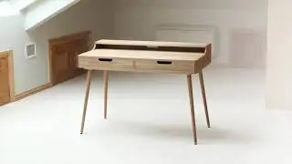 Round Tapered Legs Using a Table Saw - Mid Century Modern Design!