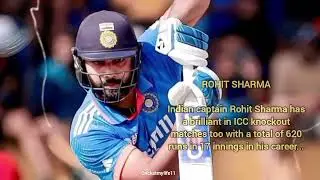 5 INDIAN BATTERS WITH MOST RUNS IN KNOCKOUT MATCHES OF ICC EVENTS #icc #cricket #indiancricket
