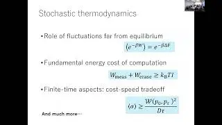 An introduction to stochastic thermodynamics - Takahiro Sagawa / NEST