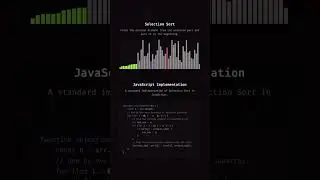 Selection Sort Visualization 🔍⚡Watch how the smallest element finds its perfect place &mdash; step by step