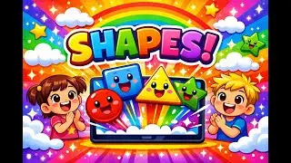 Fun Shapes for Kids | Learn and explore | هيا نتتعلم الأشكال بالإنجليزي