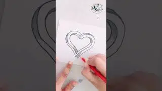 3d Impossible Heart #shorts #youtubeshorts #3d #drawing #heart #figure #illusion #cca #new #viral