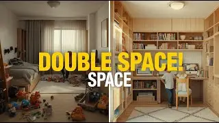 Clever Storage Ideas for 2 Kids in 1 Bedroom | Watch This Smart Space-Saving Design | SPACINITY